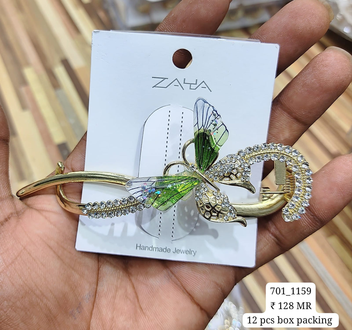 701-1159 ZAYA/SEOUL STYEL  CLIP | 12-PCS BOX PACKING | (128/- RS PER PCS)