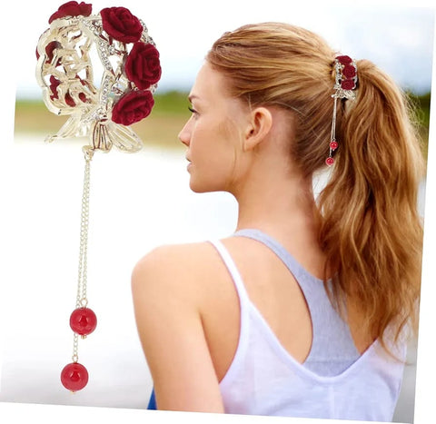 Impression Pack of 12 Pcs Beautiful Hair Claw for thick Hair large Rhinestone hair Clip High / Clip for Woman