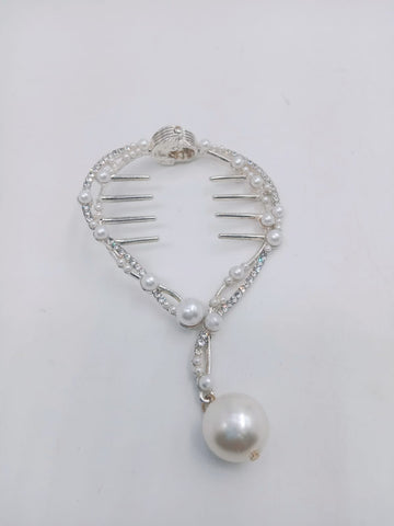 Impression Pack of 12 Pcs Beautiful Pearl Tassel  trendy Hair Claw Crabs Butterfly Hair Clip hair High