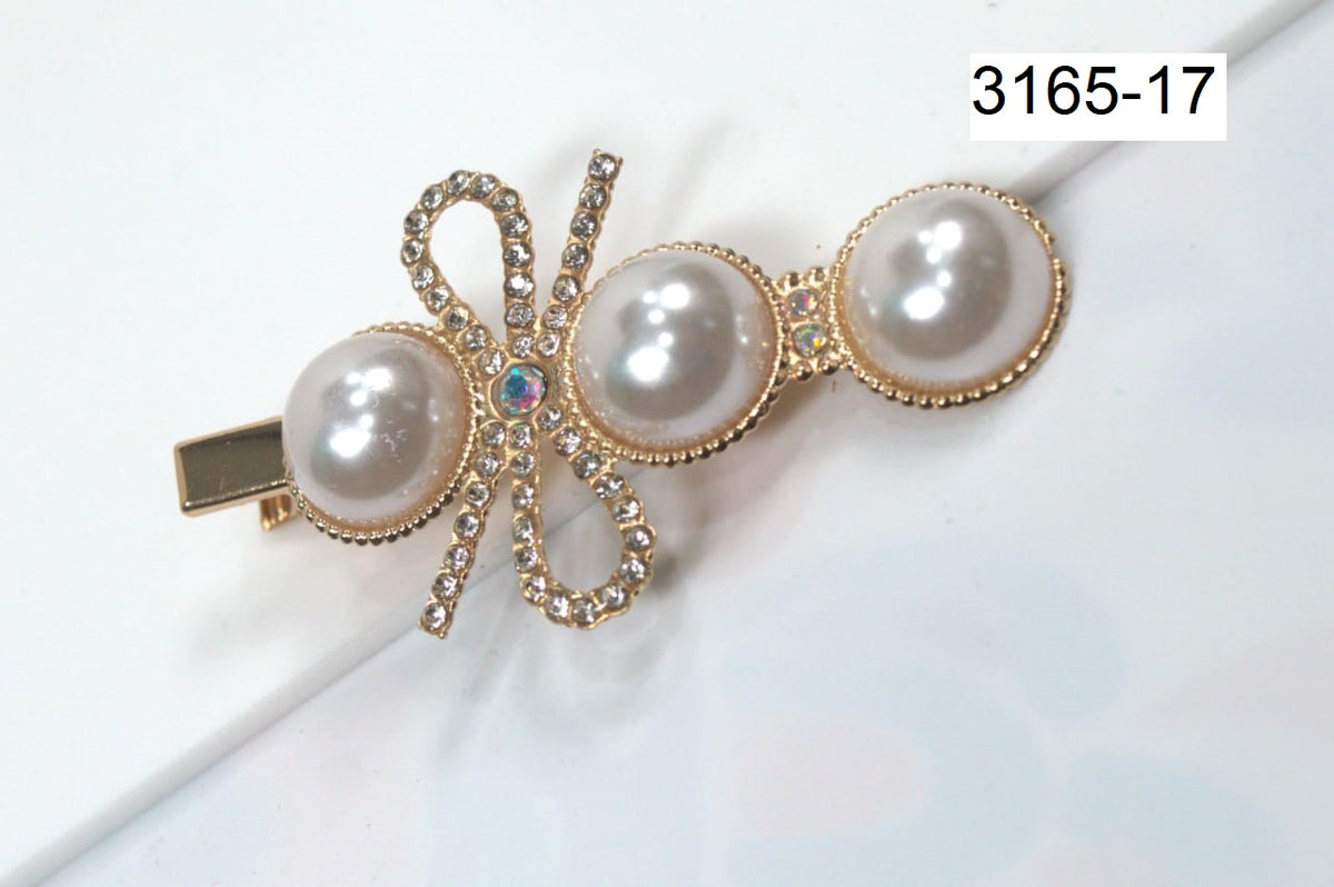 Hana Jewels  latest Style colorful 12 Pcs White color and Rose Polish Hair Clip  Set