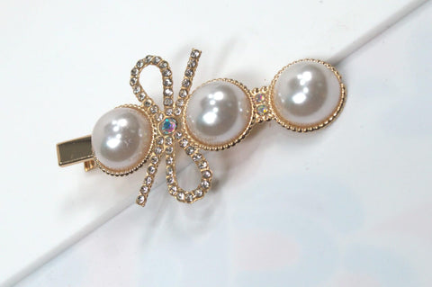 Hana Jewels  latest Style colorful 12 Pcs White color and Rose Polish Hair Clip  Set