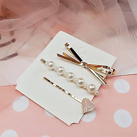 Impression new shape Style 3 Pcs in one card and total 12 card in one pkt and total 24pcs pack multicolor Hair Clip Set
