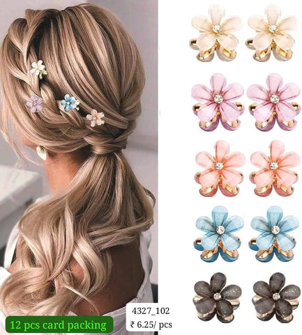 Fancy Flower Metal Clutchers