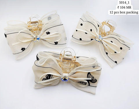 Fancy Hair Clip (12 Piece Packet)