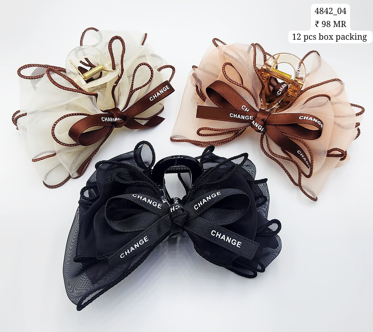 Fancy Hair Clip (12 Piece Packet)