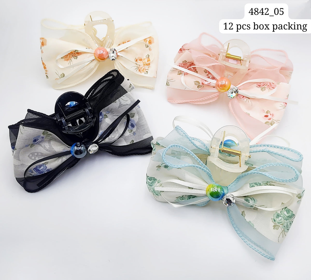 Fancy Hair Clip (12 Piece Packet)