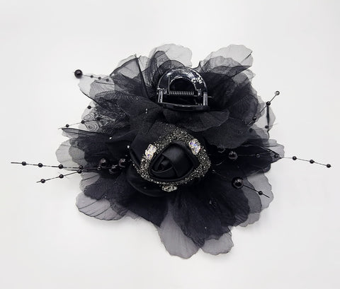 Fancy Rose Hair Clip (12 Piece Packing)