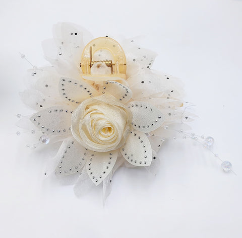 Fancy Rose Hair Clip (12 Piece Packing)