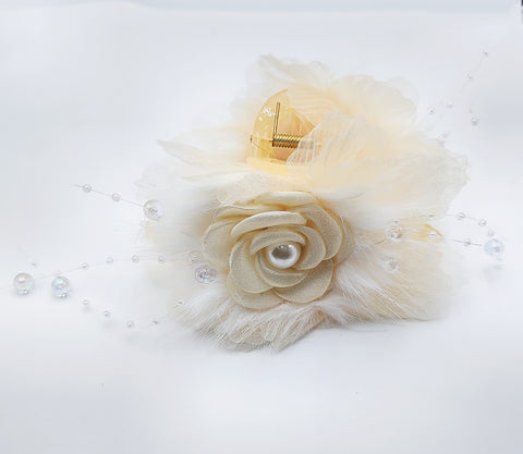 Fancy Rose Hair Clip (12 piece Packing)