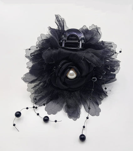 Fancy Rose Hair Clip (12 piece Packing)