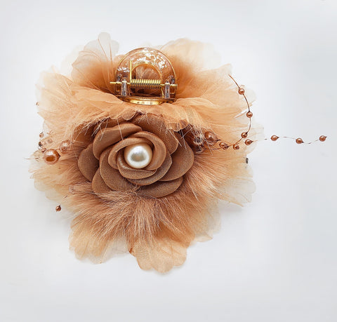 Fancy Rose Hair Clip (12 piece Packing)