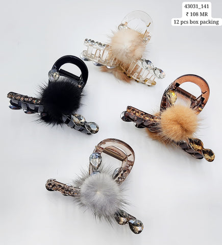 Fancy Hair Clip (12 Piece Packing)