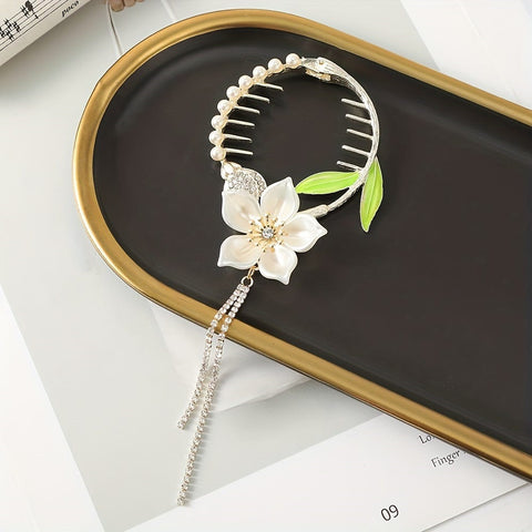 Impression Pack of 12 Pcs  Flower Style  Hair Claw  Clip Beads Clamp Hair Clip