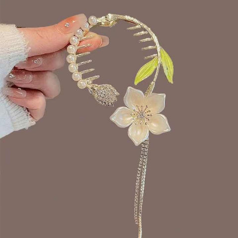 Impression Pack of 12 Pcs  Flower Style  Hair Claw  Clip Beads Clamp Hair Clip