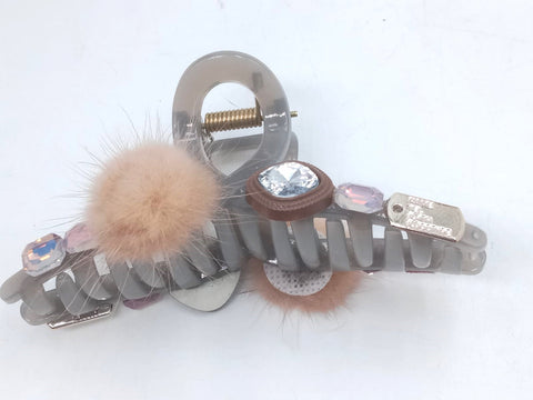 Impression Pack of 12 Pcs Pearl Style Hair Clutcher  Plastic Hair Clutcher