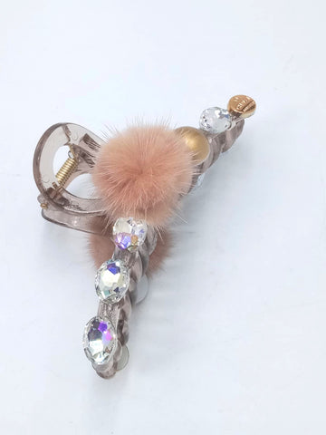 Impression Pack of 12 Pcs Pearl Style Hair Clutcher  Plastic Hair Clutcher