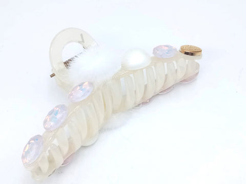Impression Pack of 12 Pcs Pearl Style Hair Clutcher  Plastic Hair Clutcher