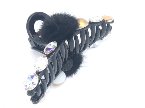 Impression Pack of 12 Pcs Pearl Style Hair Clutcher  Plastic Hair Clutcher