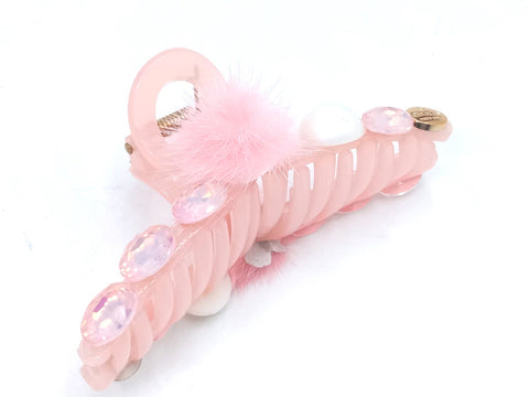 Impression Pack of 12 Pcs Pearl Style Hair Clutcher  Plastic Hair Clutcher