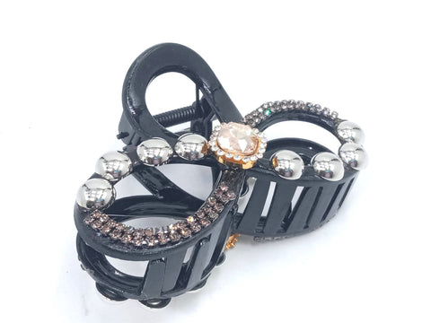 Impression Pack of 12 Pcs Pearl Style Hair Clutcher  Plastic Hair Clutcher