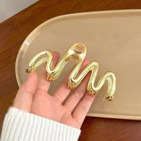 Impression Pack of 12 Pcs Metal  Clutcher  Silver, Golden, Dark Silver color  Hair Clutcher