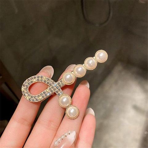 Hana Jewels latest Style colorful 12 Pcs White color and Rose Polish Hair Clip  Set