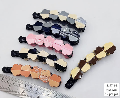 Impression Banana Hair Clip Classic FashionableTwist Clip Banana Clips  pack of 12 pcs)