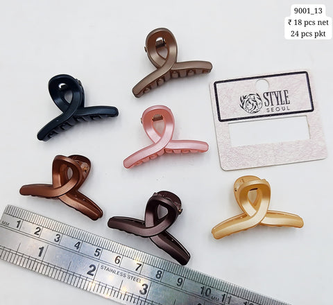 Plastic Hair Clutcher Claw Clip- For Woman & Girl (24 Piece Packet)