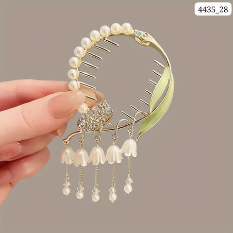 Impression Rhinestone Crystal Ponytail Hair Clips (Pack of 12)