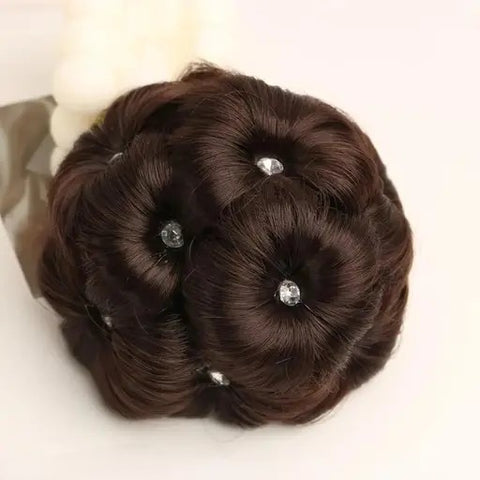 Impression Synthetic Hair/Juda Stone Bun Brown Color(Pack of 12)